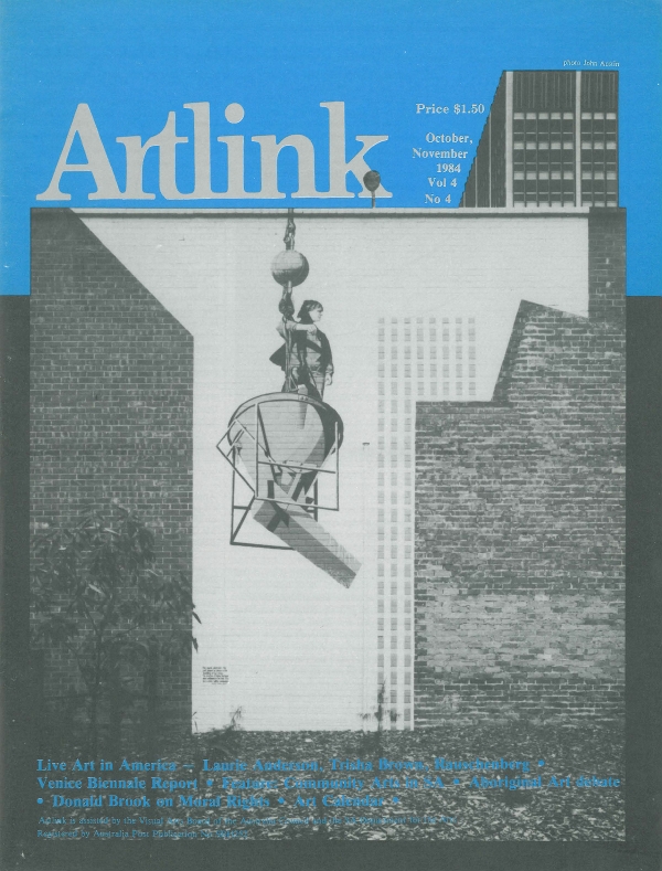Issue 4:4 | October 1984 | Artlink 4:4